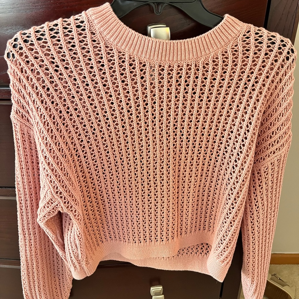 Cropped mesh sweater by Old Navy. Never worn!
